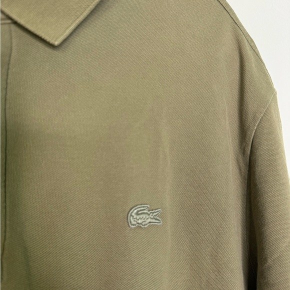 Lacoste khaki polo shirt size 3X - Picture 3 of 8